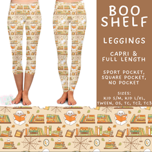 Load image into Gallery viewer, Batch #556 - Halloween 3 - Closes 7/15 - ETA mid Sept - Boo Shelf Full and Capri Length Leggings
