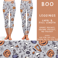 Load image into Gallery viewer, Batch #566 - Halloween 5 - Closes 8/7 - ETA early October - Boo Full and Capri Length Leggings
