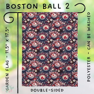 Batch #312 - Strike Out Baseball Flags - Closes 3/28 - ETA late May - Boston Ball 2 Garden Flag