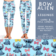 Load image into Gallery viewer, Batch #561 - June Request Run - Closes 7/27 - ETA late Sept - Bow Alien Full and Capri Length Leggings
