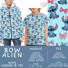Load image into Gallery viewer, Batch #563 - Made for Play Collection - Closes 7/31 - ETA late Sept - Bow Alien Kid's Unisex Hoodie &amp; Tee
