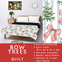 Load image into Gallery viewer, Batch #597 - Christmas Quilts - Closes 10/12 - ETA early Dec - Bow Trees Quilt
