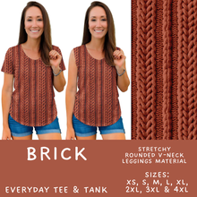 Load image into Gallery viewer, Batch #596 - Sweater Weather - Closes 10/9 - ETA early Dec - Brick Everyday Tank &amp; Tee
