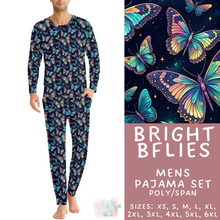 Load image into Gallery viewer, Batch #587 - Family Pajamas 2 - Closes 9/18 - ETA mid Nov - Bright BFlies Men's Pajama Set
