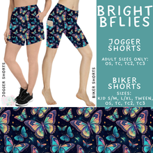 Load image into Gallery viewer, Batch #548 - May Request Run - Closes 6/26 - ETA late August - Bright BFlies Biker &amp; Jogger Shorts
