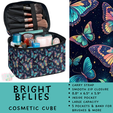 Load image into Gallery viewer, Batch #559 - Cosmetic Cube Collection - Closes 7/22- ETA late Sept - Bright BFlies Cosmetic Cube
