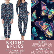 Load image into Gallery viewer, Batch #587 - Family Pajamas 2 - Closes 9/18 - ETA mid Nov - Bright BFlies Women's &amp; Kid's Pajama Sets
