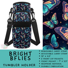 Load image into Gallery viewer, Batch #551 - Tumbler Holder 2 - Closes 7/3 - ETA early Sept - Bright BFlies Tumbler Holder
