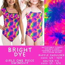 Load image into Gallery viewer, Batch #543 - Pool Party 2 - Closes 6/15 - ETA early/mid August - Bright Dye Girl's Swimsuit

