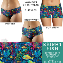 Load image into Gallery viewer, Ready to Ship - Bright Fish Women&#39;s Underwear - Boy Short
