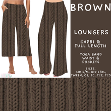 Load image into Gallery viewer, Batch #596 - Sweater Weather - Closes 10/9 - ETA early Dec - Brown Capri and Full Length Loungers
