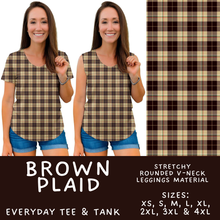 Load image into Gallery viewer, Batch #575 - Fun Run 26 - Closes 8/26 - ETA late October - Brown Plaid Everyday Tank &amp; Tee
