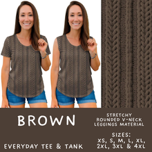 Load image into Gallery viewer, Batch #596 - Sweater Weather - Closes 10/9 - ETA early Dec - Brown Everyday Tank &amp; Tee
