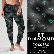 Load image into Gallery viewer, Batch #458 - Black &amp; Teal Collection - Closes 12/3 - ETA late Jan - BT Diamond Joggers
