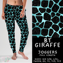 Load image into Gallery viewer, Batch #458 - Black &amp; Teal Collection - Closes 12/3 - ETA late Jan - BT Giraffe Joggers
