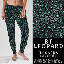 Load image into Gallery viewer, Batch #458 - Black &amp; Teal Collection - Closes 12/3 - ETA late Jan - BT Leopard Joggers
