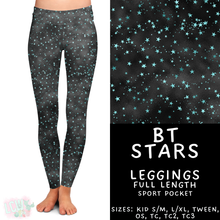 Load image into Gallery viewer, Batch #458 - Black &amp; Teal Collection - Closes 12/3 - ETA late Jan - BT Stars Full Length Leggings
