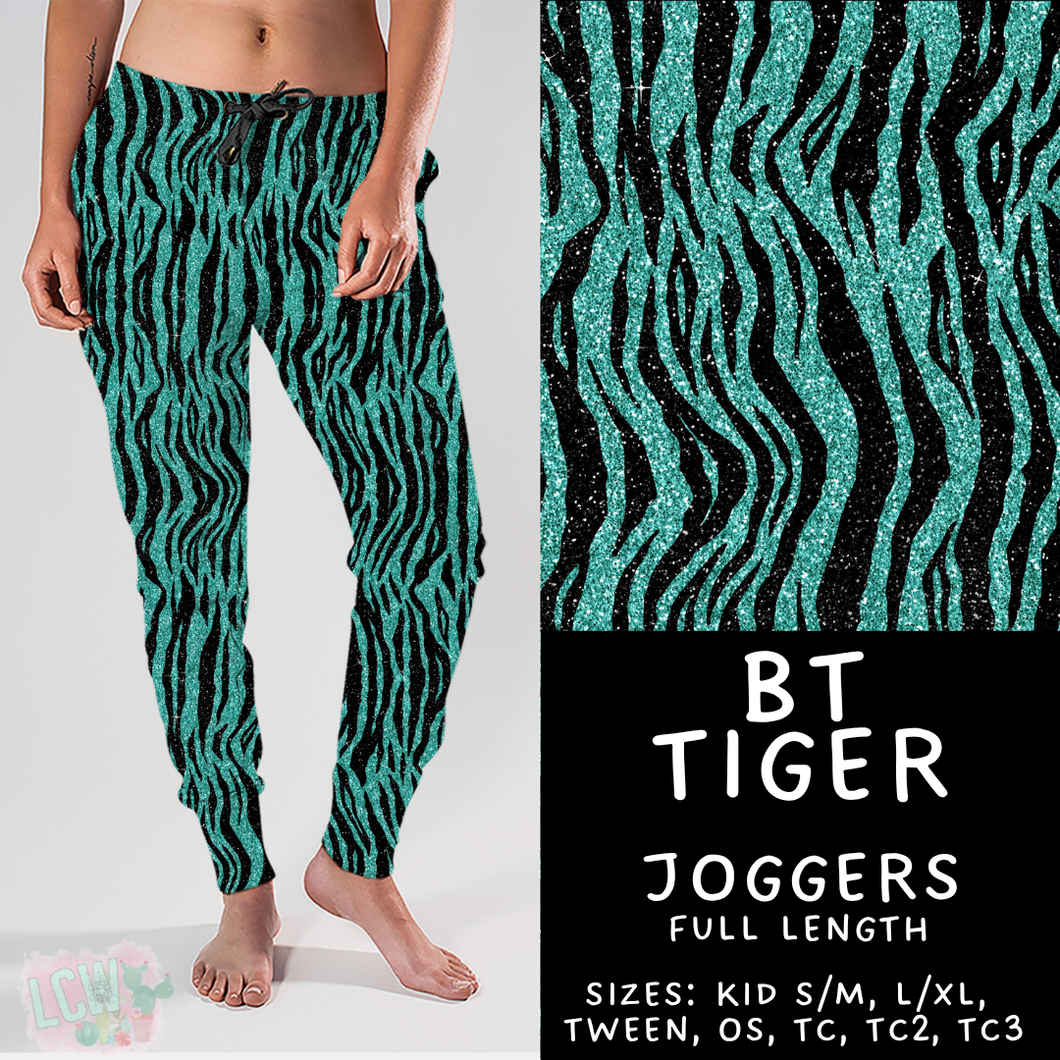 Batch #458 - Black & Teal Collection - Closes 12/3 - ETA late Jan - BT Tiger Joggers