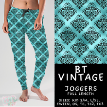 Load image into Gallery viewer, Batch #458 - Black &amp; Teal Collection - Closes 12/3 - ETA late Jan - BT Vintage Joggers
