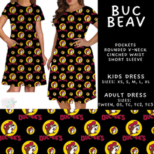 Load image into Gallery viewer, Batch #592 -  Fun Run 27 - Closes 9/30 - ETA late Nov - Buc Beav Adult &amp; Kids Dresses
