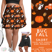 Load image into Gallery viewer, Batch #409 - Character Fall 2 - Closes 9/8 - ETA late October - Buc Fall Skort
