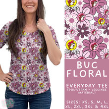 Load image into Gallery viewer, Batch #411 - July Request Run - Closes 9/11 - ETA late October - Buc Floral Everyday Tee
