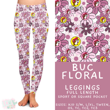 Load image into Gallery viewer, Batch #411 - July Request Run - Closes 9/11 - ETA late October - Buc Floral Full Length Leggings
