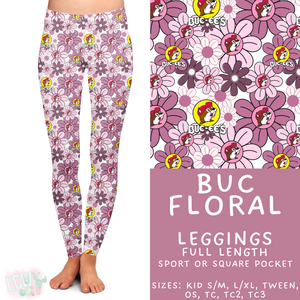 Batch #411 - July Request Run - Closes 9/11 - ETA late October - Buc Floral Full Length Leggings