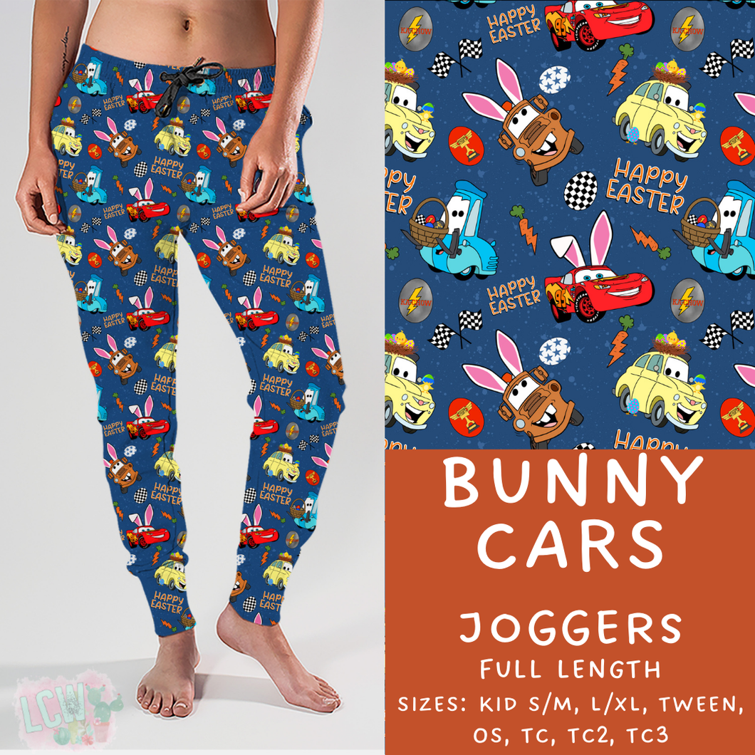 Ready To Ship - Bunny Cars Joggers - OS