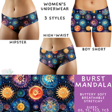 Load image into Gallery viewer, Ready to Ship - Burst Mandala Women&#39;s Underwear - High Waist
