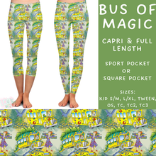 Load image into Gallery viewer, Batch #308 - Storybook Collection 2 - Closes 3/21 - ETA mid May - Bus of Magic Full and Capri Length Leggings
