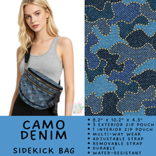 Load image into Gallery viewer, Batch #579 - Sidekick Bags 2 - Closes 9/2 - ETA early November - Camo Denim Sidekick Bag
