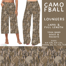 Load image into Gallery viewer, Batch #592 -  Fun Run 27 - Closes 9/30 - ETA late Nov - Camo FBall Capri and Full Length Loungers
