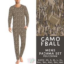 Load image into Gallery viewer, Batch #587 - Family Pajamas 2 - Closes 9/18 - ETA mid Nov - Camo FBall Men's Pajama Set
