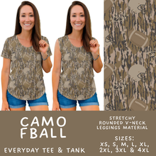 Load image into Gallery viewer, Batch #592 -  Fun Run 27 - Closes 9/30 - ETA late Nov - Camo FBall Everyday Tank &amp; Tee
