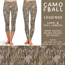 Load image into Gallery viewer, Batch #592 -  Fun Run 27 - Closes 9/30 - ETA late Nov - Camo FBall Full and Capri Length Leggings
