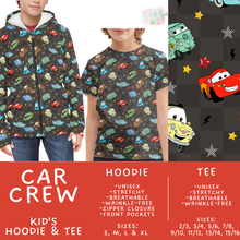 Load image into Gallery viewer, Batch #563 - Made for Play Collection - Closes 7/31 - ETA late Sept - Car Crew Kid's Unisex Hoodie &amp; Tee
