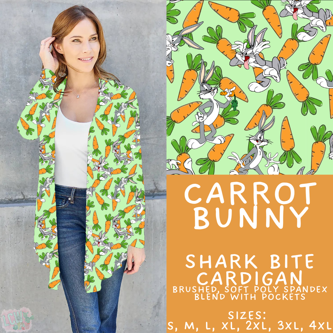 Batch #454 - Cool Characters 10 - Closes 11/26 - ETA mid Jan - Carrot Bunny Cardigan