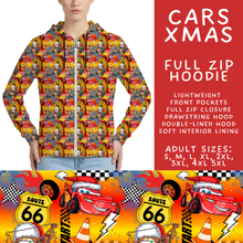 Load image into Gallery viewer, Batch #558 - Magical Character Christmas - Closes 7/20 - ETA mid/late Sept - Cars Xmas Full Zip Hoodie
