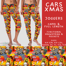 Load image into Gallery viewer, Batch #558 - Magical Character Christmas - Closes 7/20 - ETA mid/late Sept - Cars Xmas Full and Capri Length Joggers
