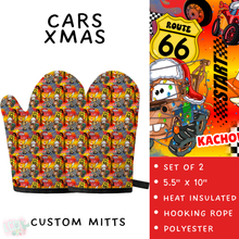 Load image into Gallery viewer, Batch #591 - Baking Spirits Bright 3 - Closes 9/28 - ETA mid/late Nov - Cars Xmas Oven Mitts
