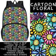 Load image into Gallery viewer, Batch #545 - Back to School 3 - Closes 6/19 - ETA early/mid August - Cartoon Floral Backpacks
