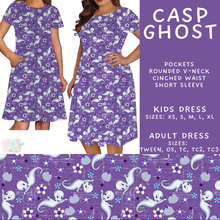 Load image into Gallery viewer, Batch #601 - Cool Characters 19 - Closes 10/21 - ETA mid Dec - Casp Ghost Adult &amp; Kids Dresses
