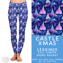 Load image into Gallery viewer, Batch #434 - Magical Christmas - Closes 10/22 - ETA early Dec - Castle Xmas Full Length Leggings
