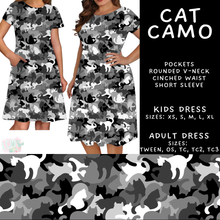 Load image into Gallery viewer, Batch #603 - September Request Run - Closes 10/26 - ETA mid/late Dec - Cat Camo Adult &amp; Kids Dresses
