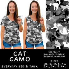 Load image into Gallery viewer, Batch #603 - September Request Run - Closes 10/26 - ETA mid/late Dec - Cat Camo Everyday Tank &amp; Tee
