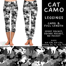 Load image into Gallery viewer, Batch #603 - September Request Run - Closes 10/26 - ETA mid/late Dec - Cat Camo Full and Capri Length Leggings
