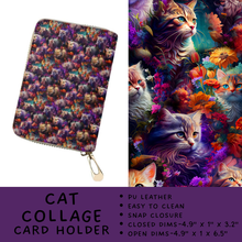 Load image into Gallery viewer, Batch #309 - Card Holders &amp; Mini Backpacks - Closing 3/24 - ETA late May - Cat Collage Card Holder
