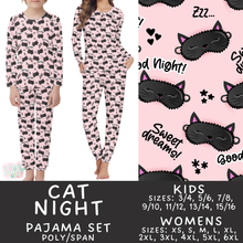 Load image into Gallery viewer, Batch #587 - Family Pajamas 2 - Closes 9/18 - ETA mid Nov - Cat Night Women's &amp; Kid's Pajama Sets
