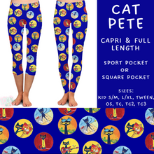 Load image into Gallery viewer, Batch #308 - Storybook Collection 2 - Closes 3/21 - ETA mid May - Cat Pete Full and Capri Length Leggings
